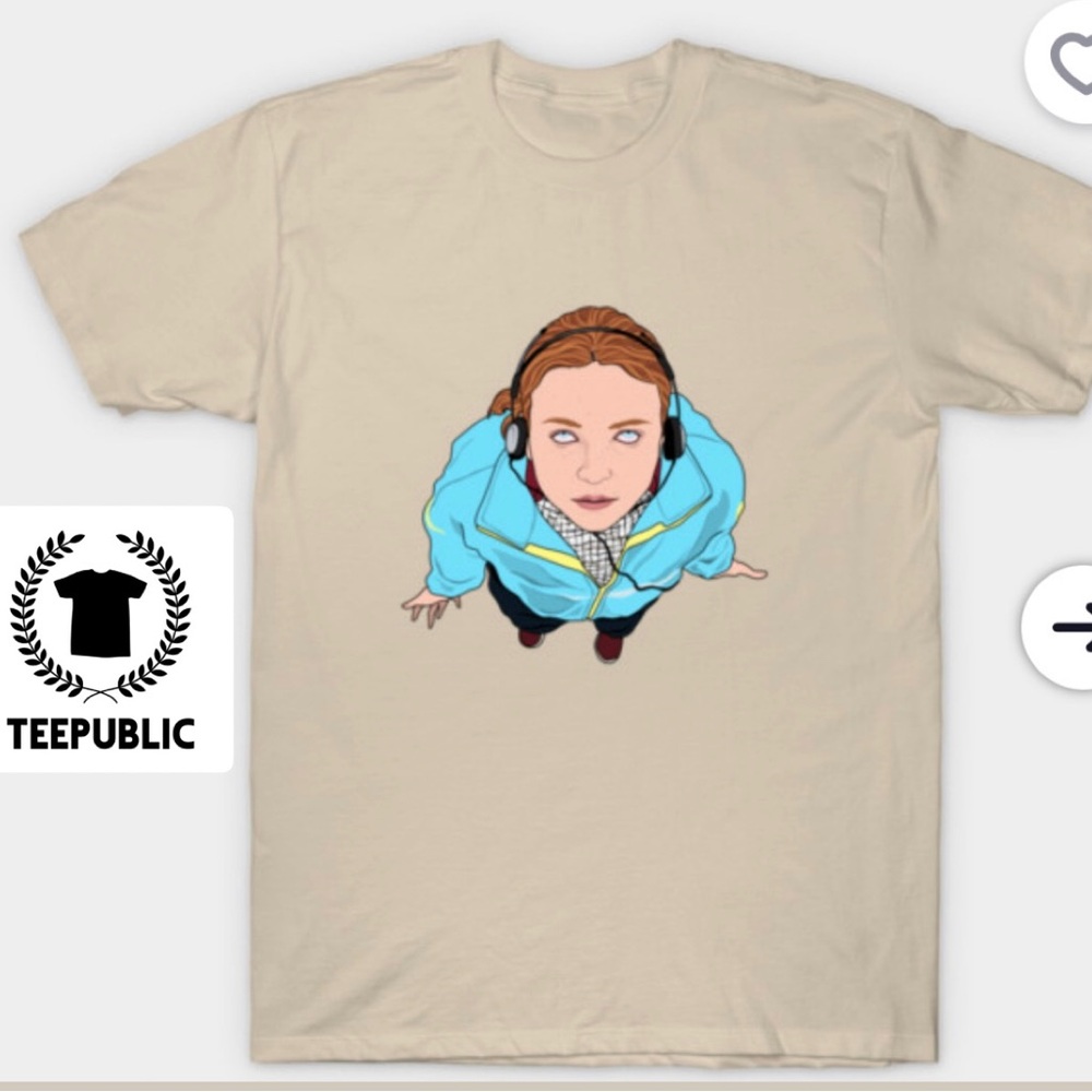 Women's Tee Public-Stranger things Max floating tee shirt. Size XL